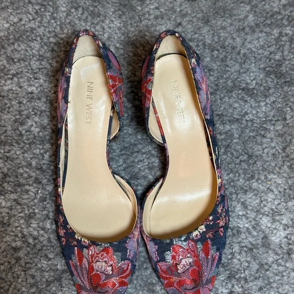 Nine West Women's Anisa9X Blue Multi Fabric 8W US - Picture 4 of 11